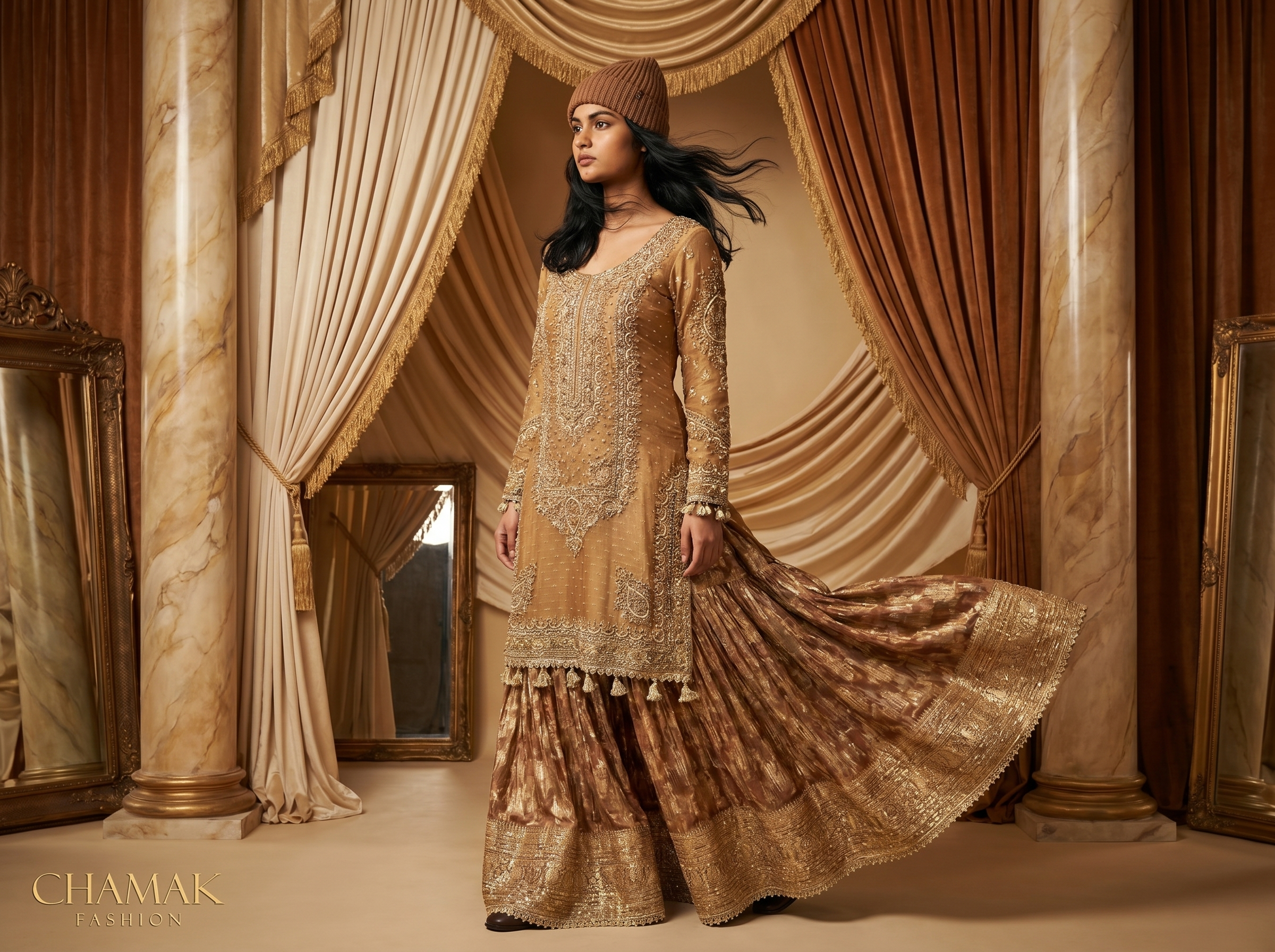 Statement occasionwear look